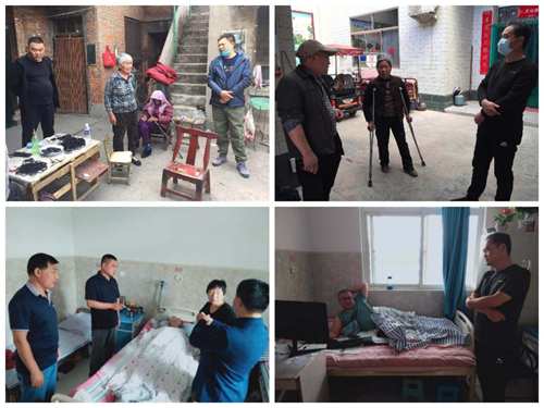 图为焦作市沁阳残联“双节”心系残疾人 图为焦作市沁阳残联“双节”心系残疾人